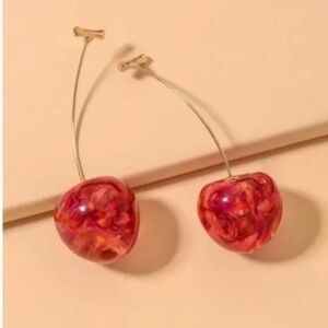 ❤️ FREE Cherry Fruit Dangle Peasant Pop Art Hipster Drop Boho Stud Earrings